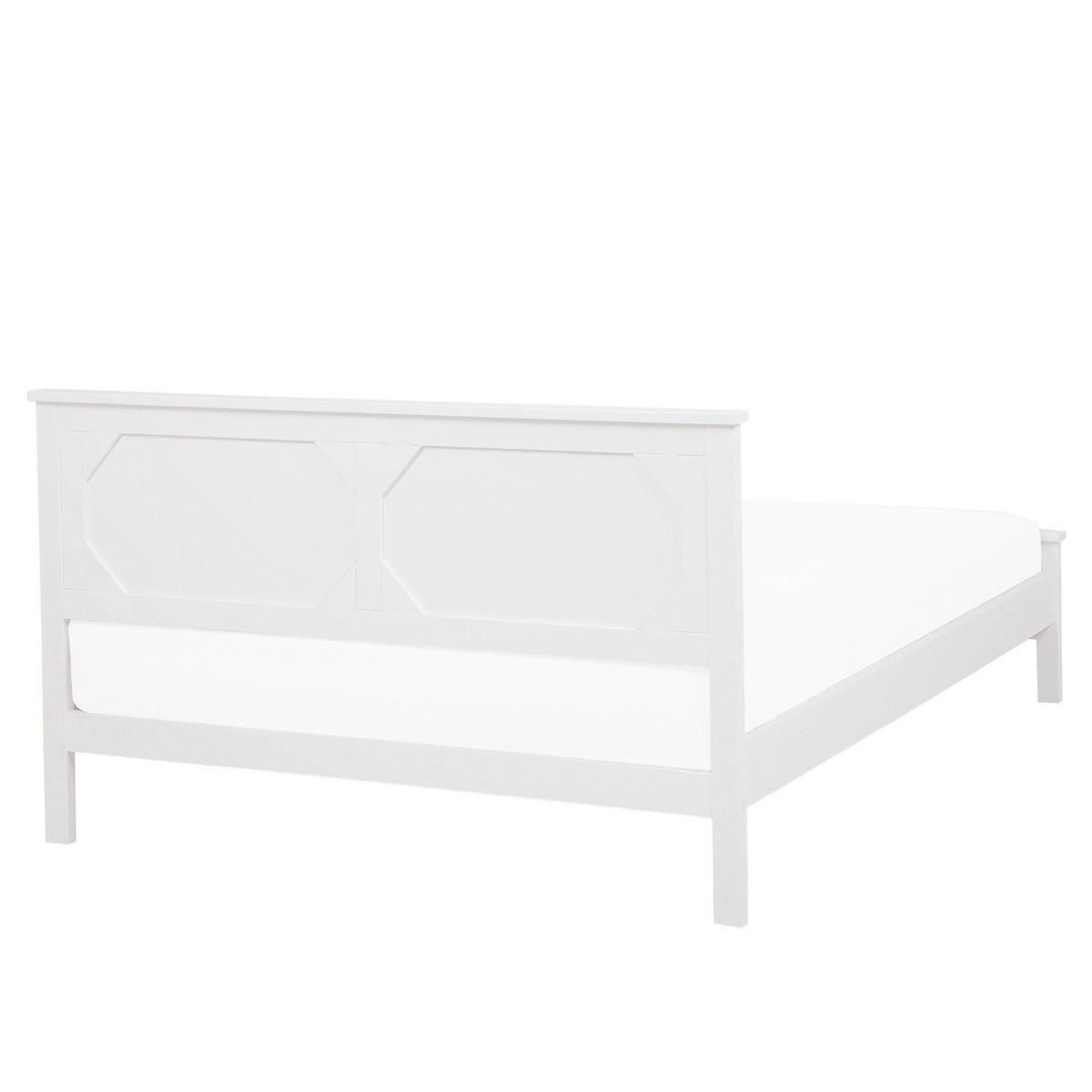 HOLZBETT 140/200cm Weiß Olivet - Weiß, Holz (140/200cm) - Beliani