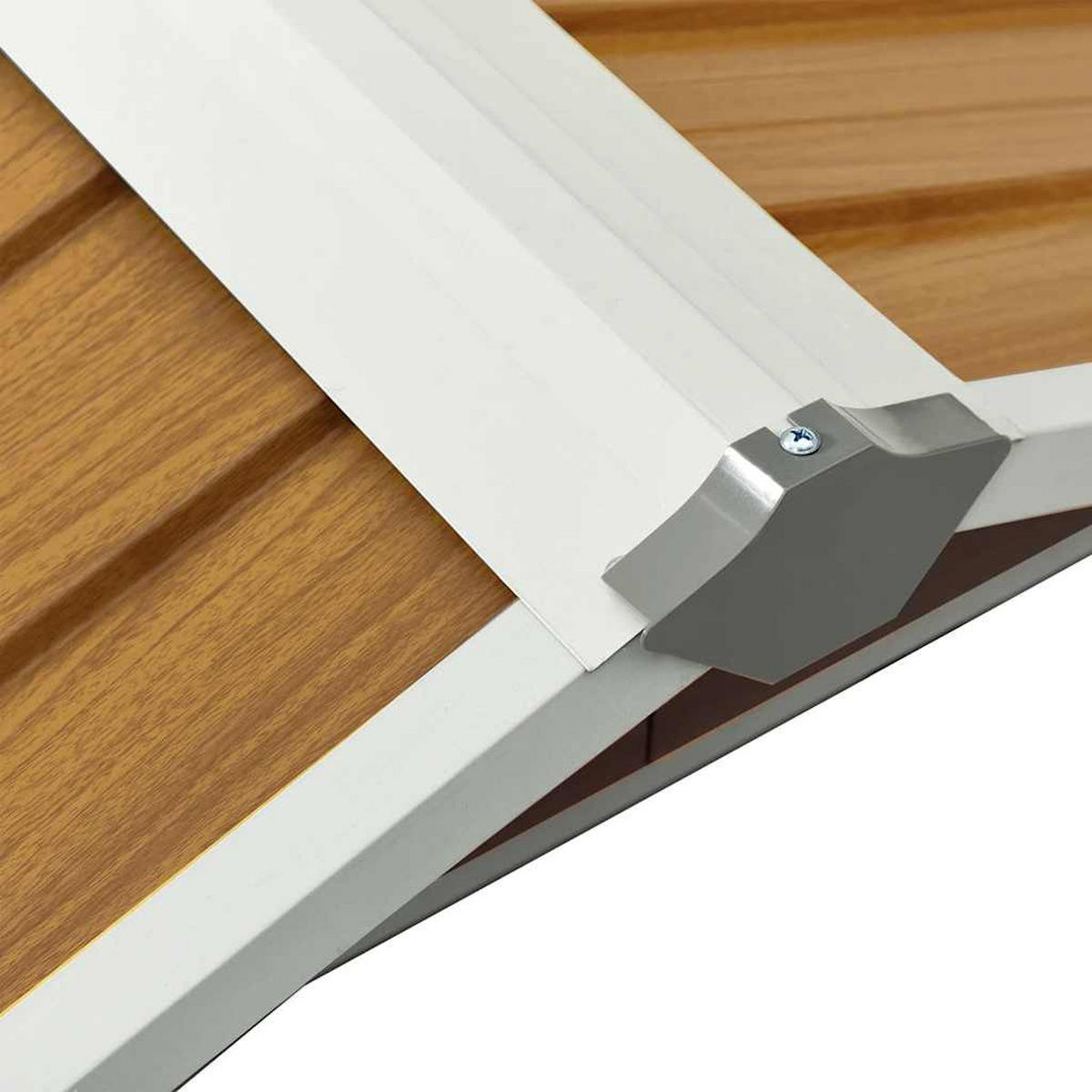 GERÄTESCHUPPEN für rasenmäher 92/97/63 cm, aus Verzinkter Stahl, Braun - Braun, Metall (97/63/92cm) - vidaXL