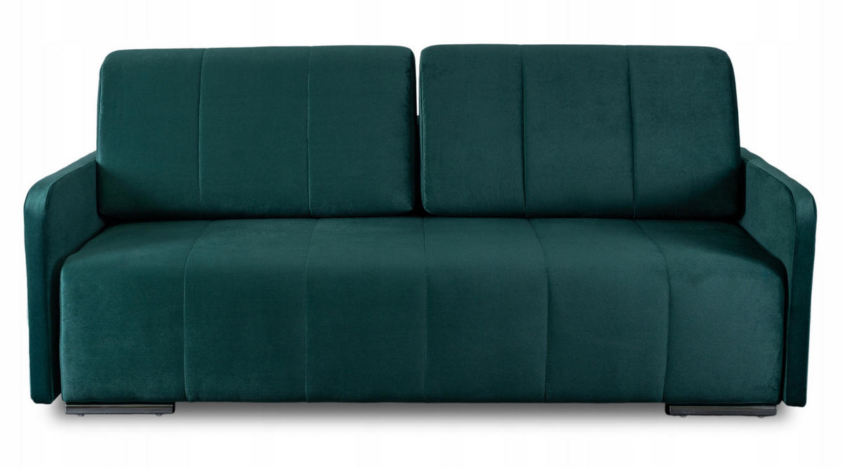 SOFA IBIZA ausziehbar mit Schlaffunktion Grün - Grün, Holz/Textil (202/93/97cm) - makarowski meble
