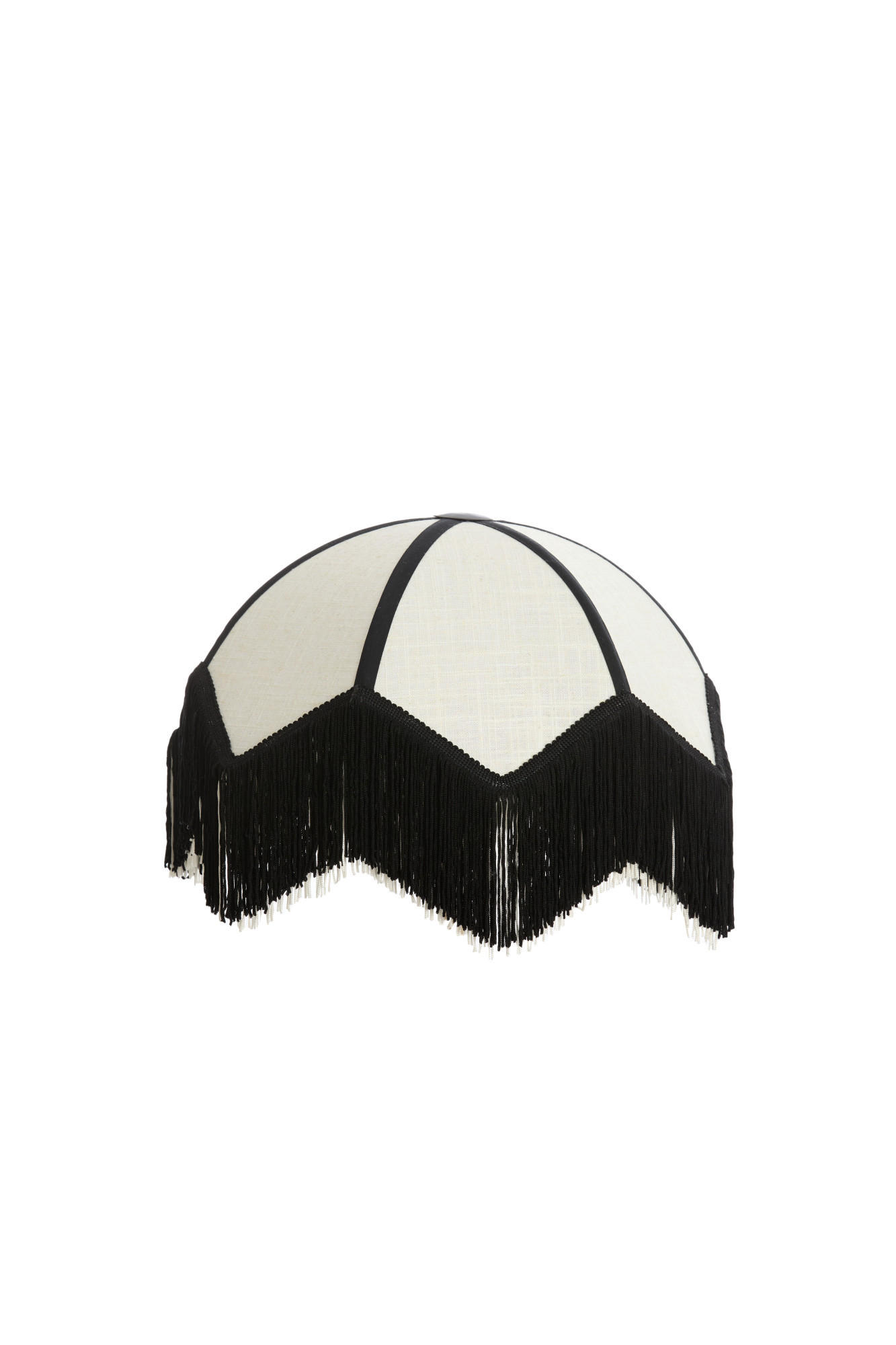 LAMPENSCHIRM Sulina Weiß Ø35/28 cm - Weiß, Textil (35/35/28cm) - Light & Living
