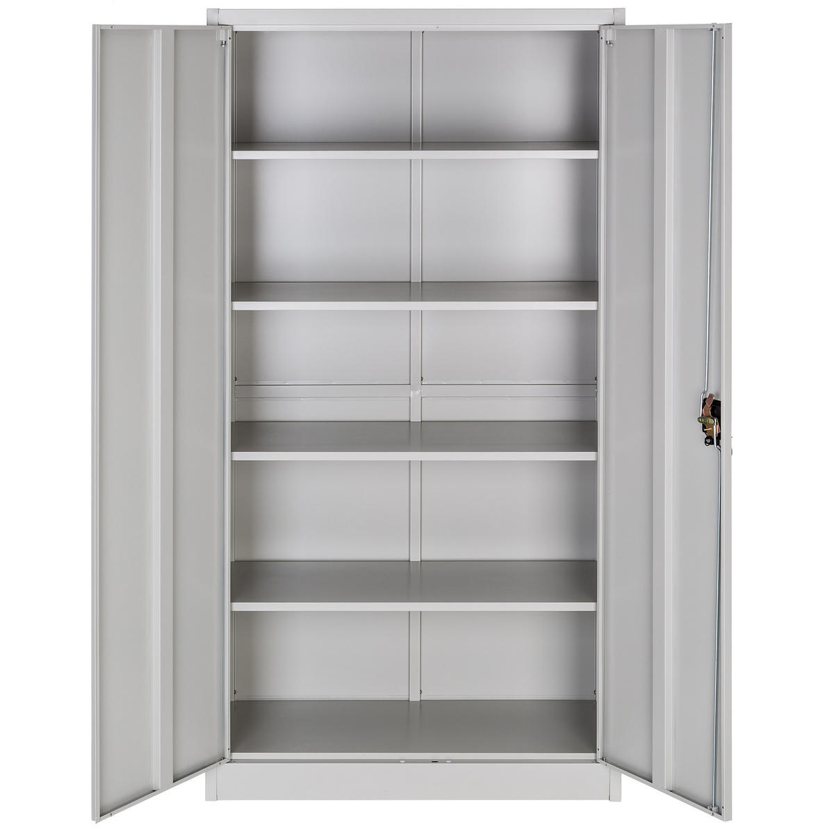 AKTENSCHRANK 2er Set, 180 x 90 x 40 cm,grau - Grau, Metall (90/180/40cm) - tectake