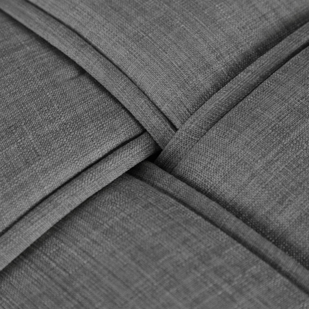 HOCKER in Polyester 86/40/43 cm in Grau - Grau, Textil (86/40/43cm) - Homestyle4u