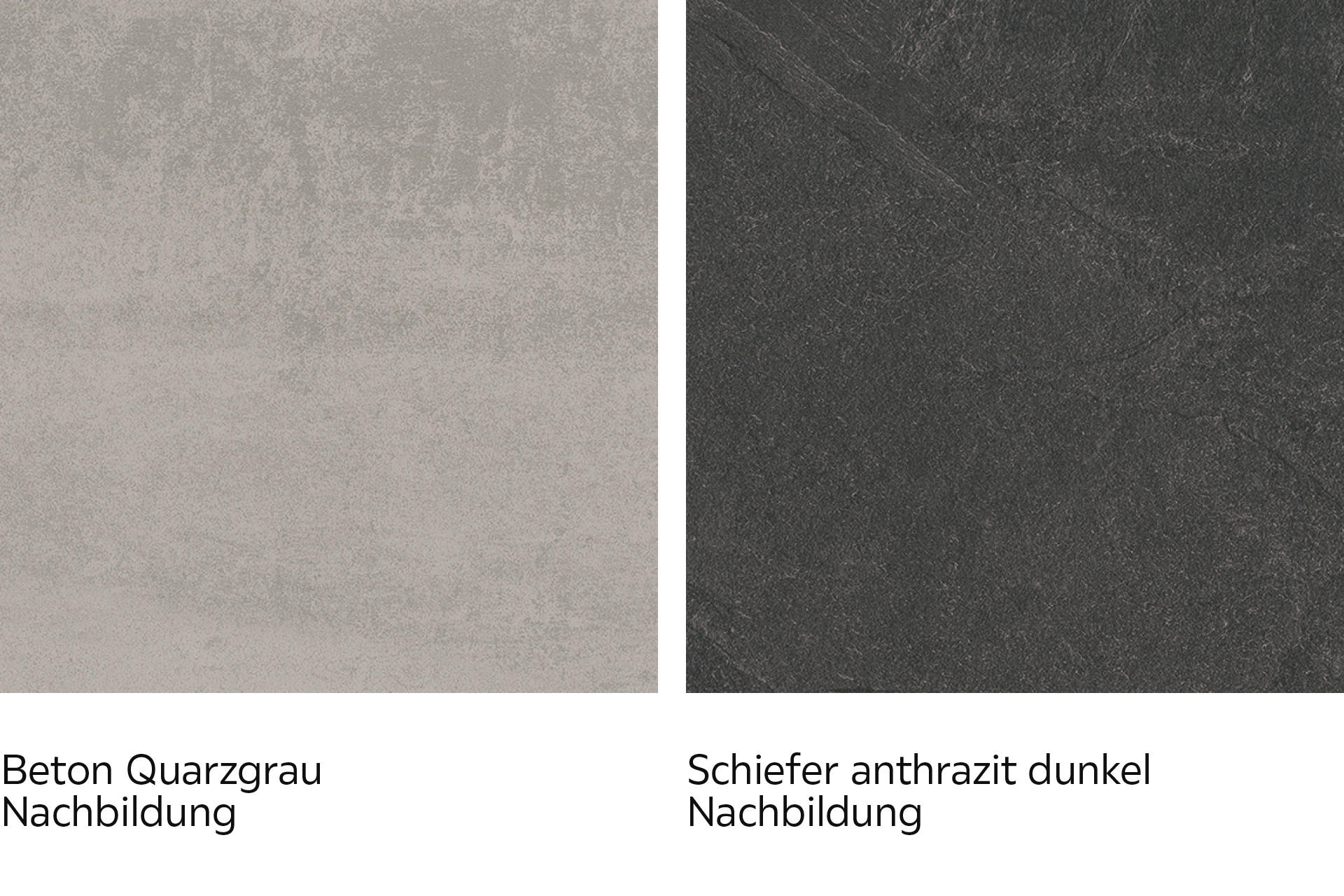 Arbeitsplatte Beton und Schiefer