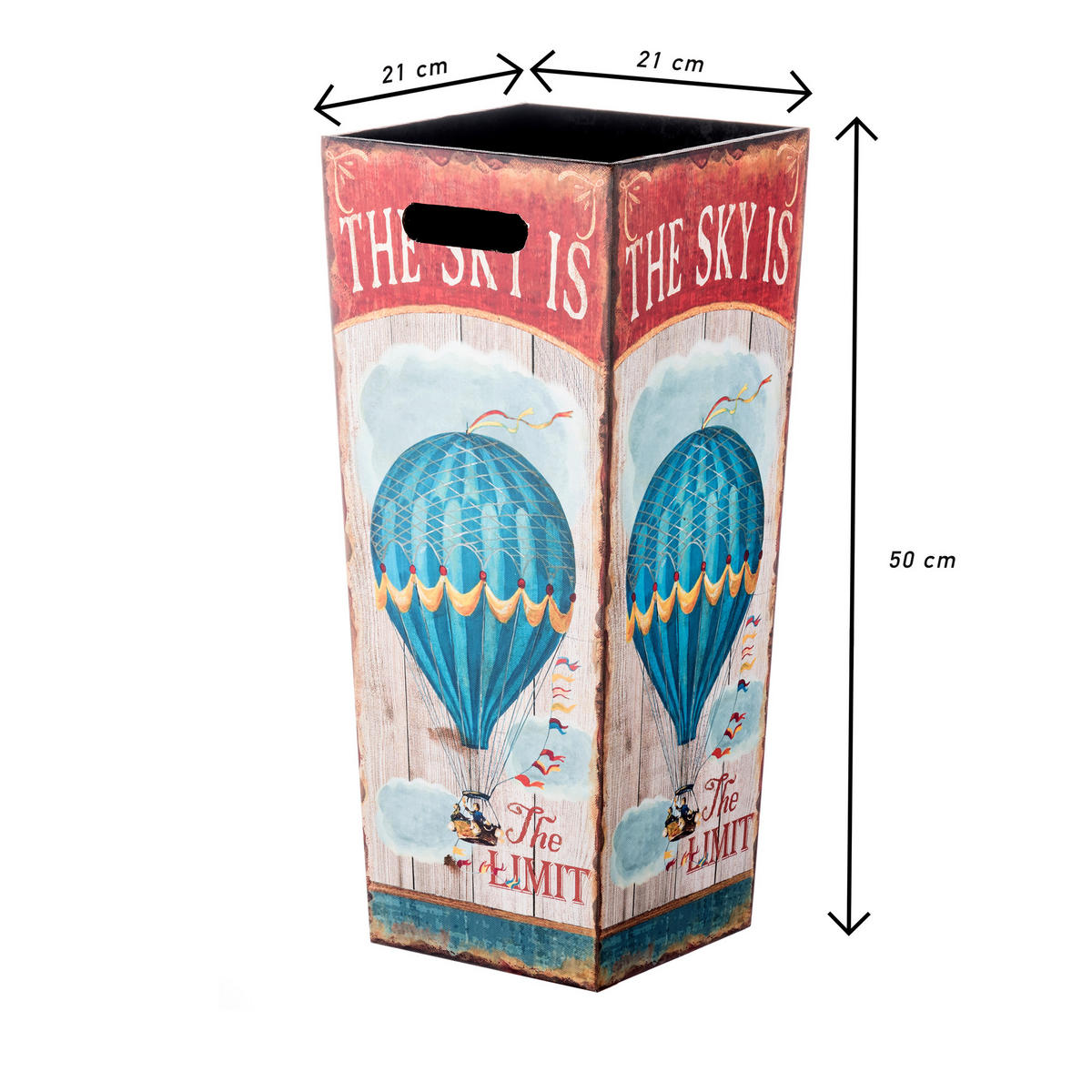 SCHIRMSTÄNDER Mehrfarbig 21/21/50 cm - Multicolor, Holzwerkstoff (21/50/21cm) - Mobili Rebecca