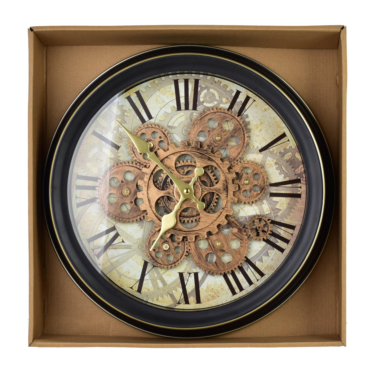 WANDUHR Ramsey Braun 35/7/35 cm Kunstoff - Braun, Kunststoff (35/35/7cm) - Mondex