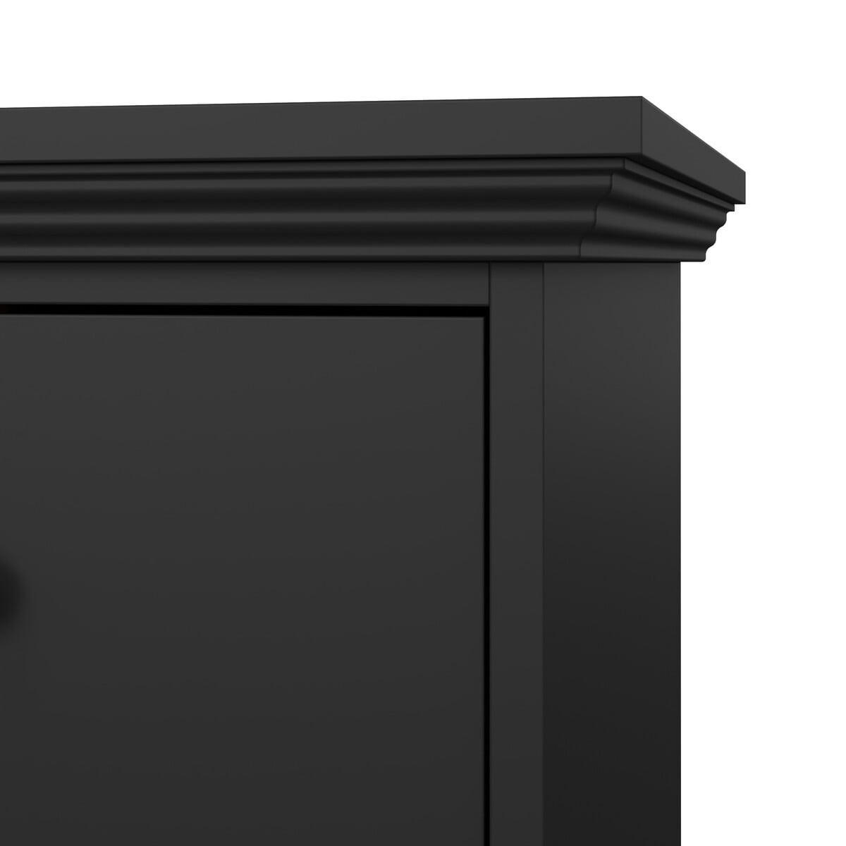 KOMMODE mit 3 Schubladen B86,3 cm – SOUTH - Schwarz, Holzwerkstoff (50.6/13.8/50.6cm) - Calicosy