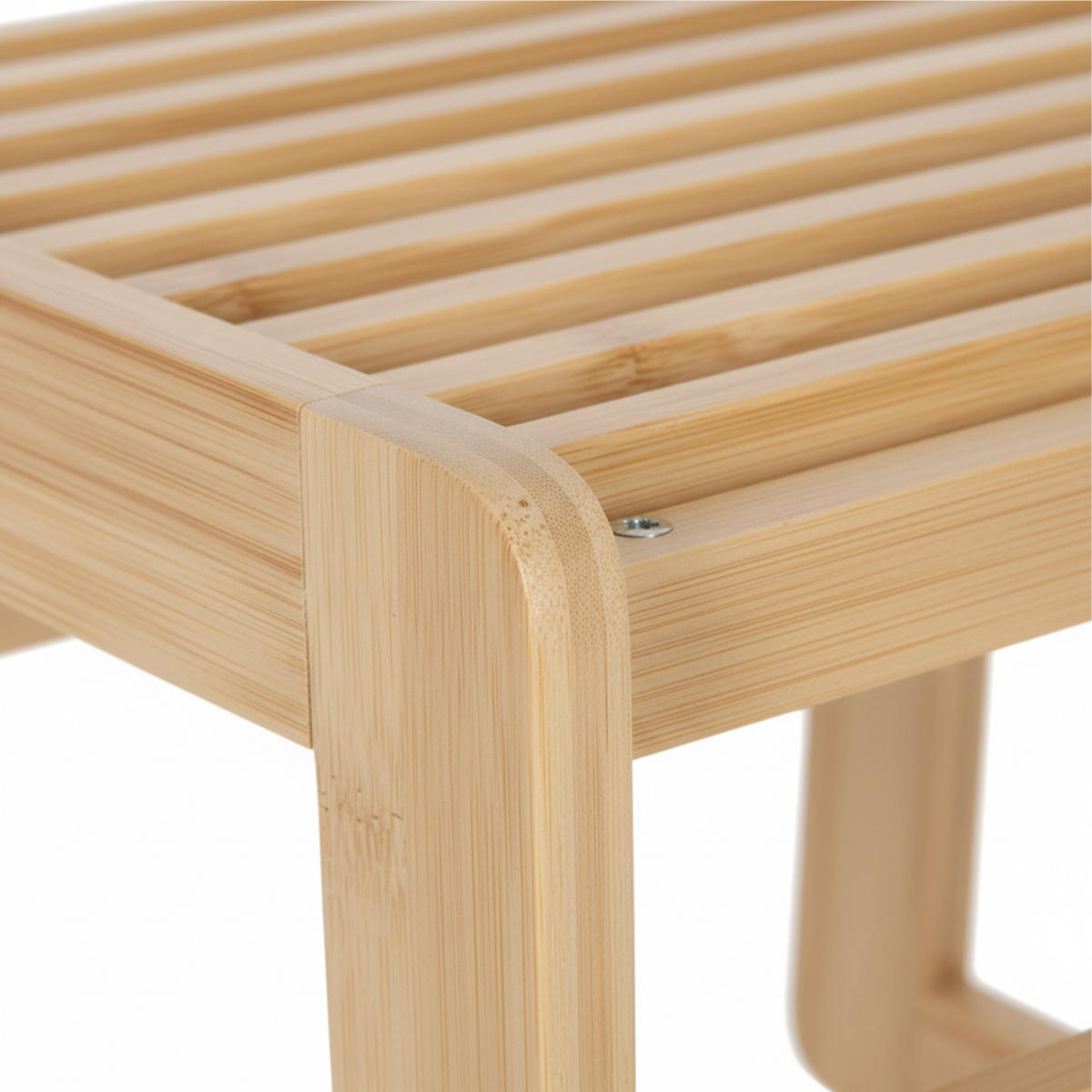 BADHOCKER - Hellbraun, Holz (38/30/33cm) - Relaxdays