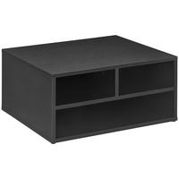 AKTENREGAL DE-14524 3 offene Fächer für Drucker Schwarz - Schwarz, Holzwerkstoff (40/22.5/47cm) - ComfortXL