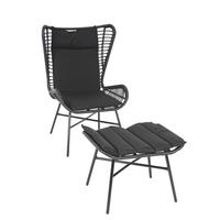 POLY-RATTAN SET G17B Anthrazit - Anthrazit, Kunststoff (68/103/70cm) - MCW