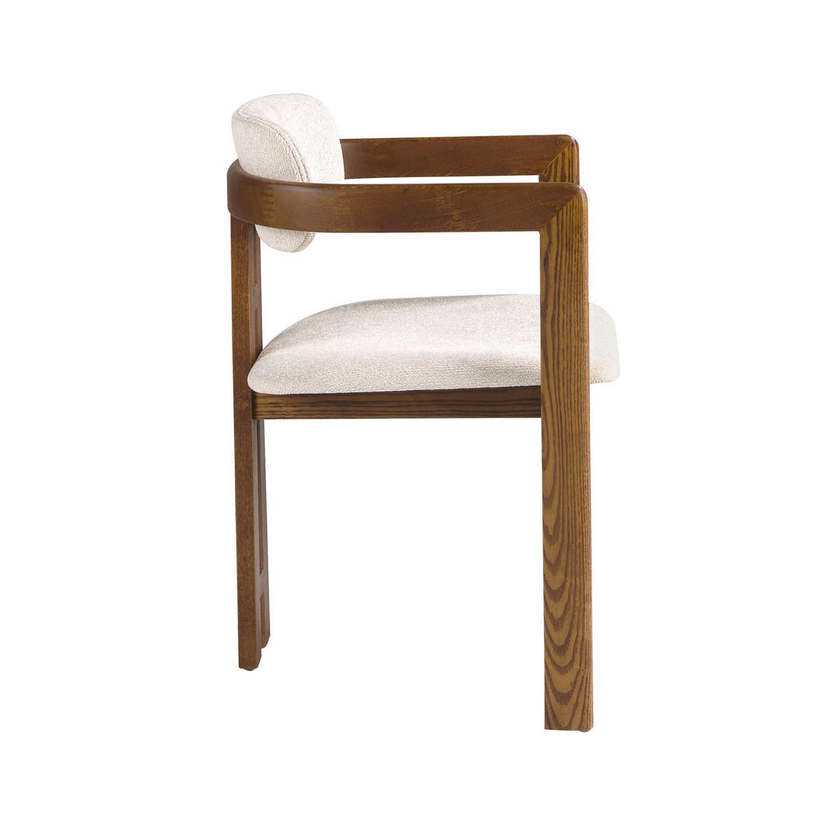 STUHL Stuhl aus cremefarbenem Stoff 57/51/75 cm - Ecru/Beige, Holz/Holzwerkstoff (57/75/51cm) - ANGEL CERDA