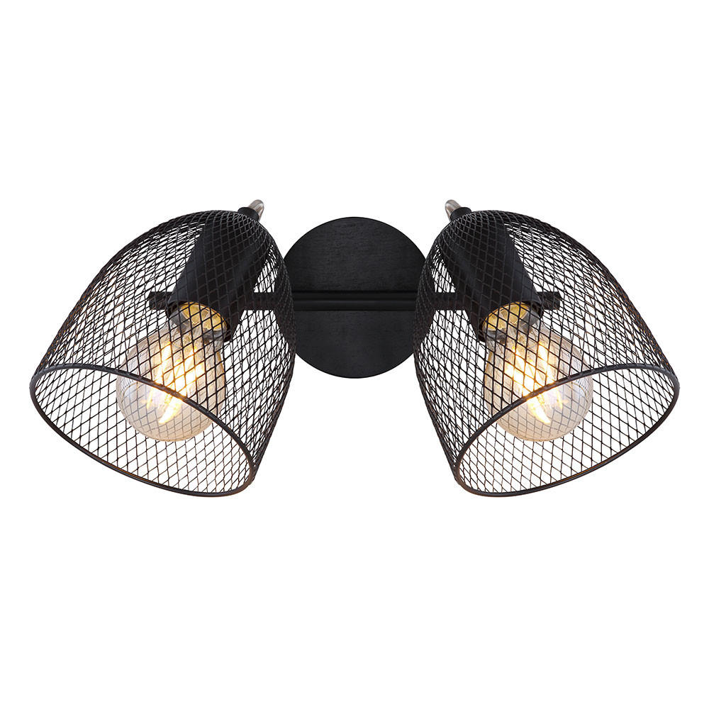 Thumbnail - Deckenleuchte, Schwarz, Holzwerkstoff, 13x26x27 cm, Lampen & Leuchten, Innenbeleuchtung, Deckenleuchten