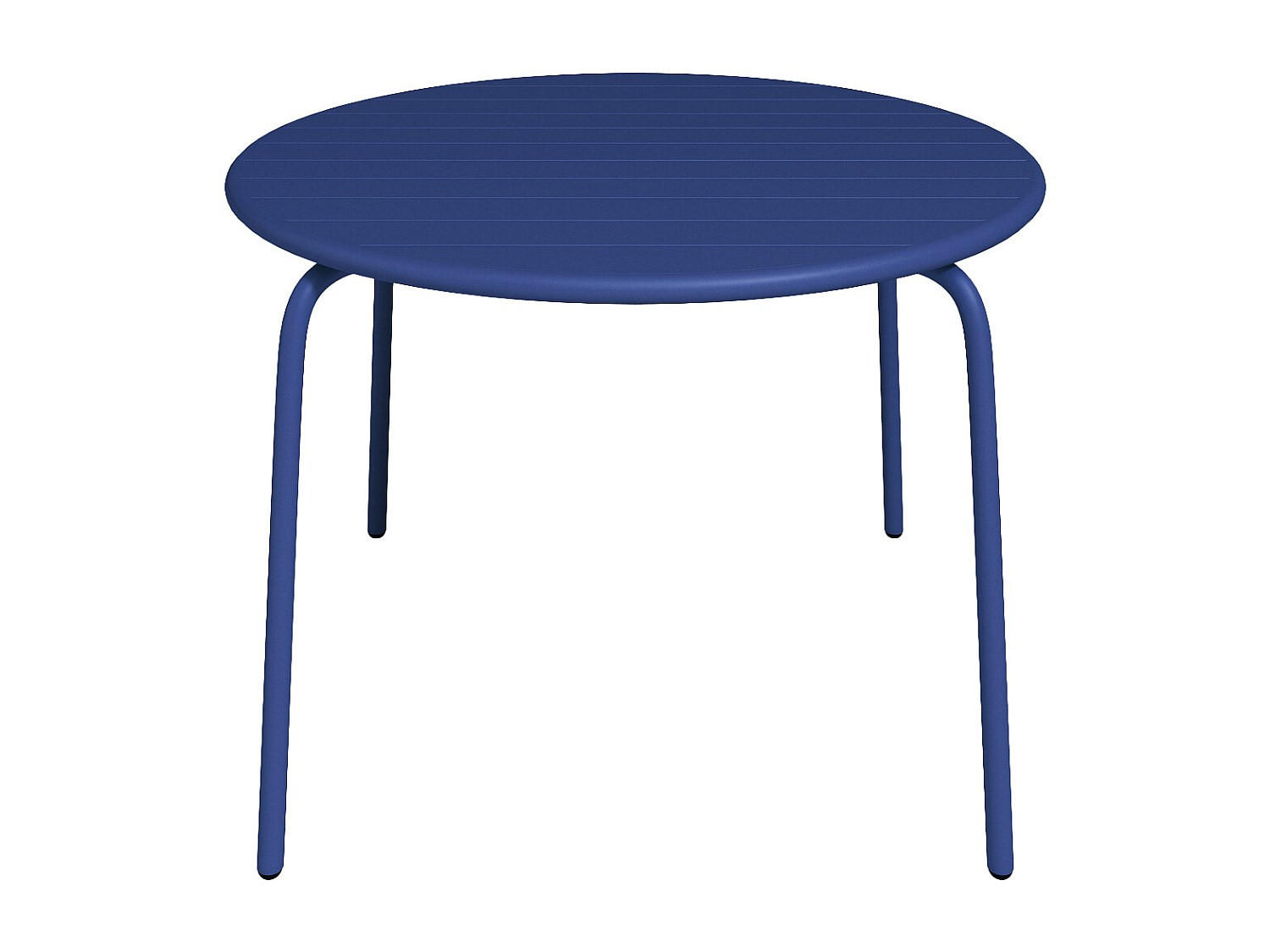 GARTENTISCH - 4 Personen - Metall - Marineblau - - Dunkelblau, Metall (110/110/74cm) - Vente-Unique
