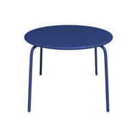 GARTENTISCH - 4 Personen - Metall - Marineblau - - Dunkelblau, Metall (110/110/74cm) - Vente-Unique
