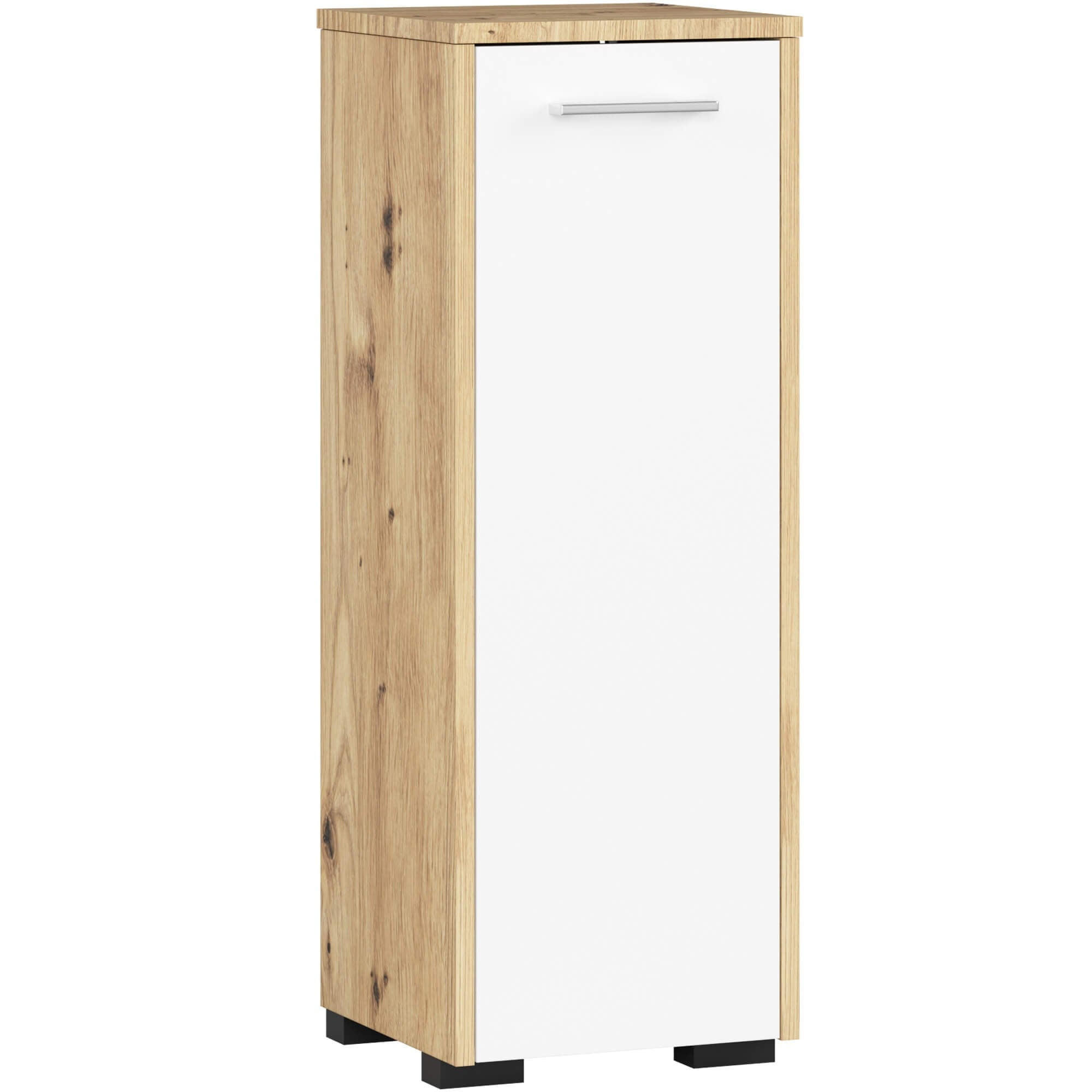 BADKOMMODE Eiche Artisan, Weiß 85/30/30 - Eiche Artisan/Weiß, Holzwerkstoff (30/85/30cm) - RAUMHIRSCH FURNITURE