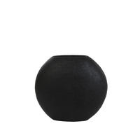 VASE Rayskin Schwarz 40/14/36 cm - Schwarz, Kunststoff (36cm) - Light & Living