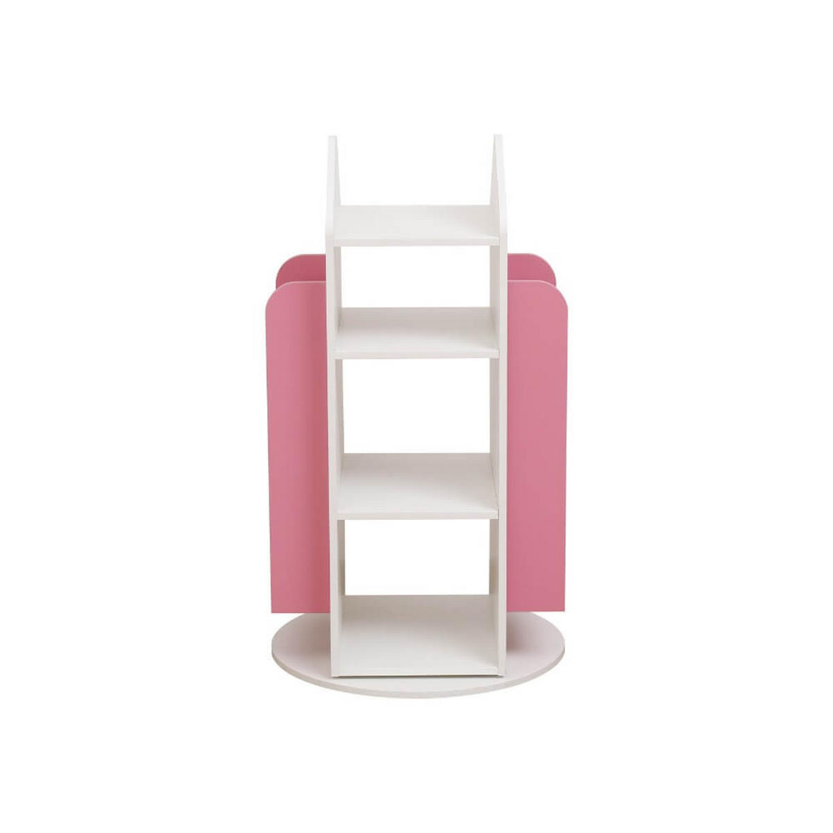 KINDERREGAL JUNA - Pink - Pink/Weiß, Holzwerkstoff/Textil (60/105.3/60cm) - Home Deluxe