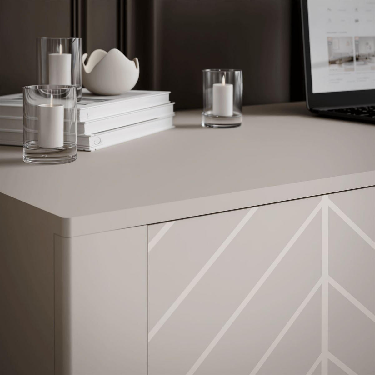 SCHREIBTISCH LUMI mit Ablage unter der Tischplatte, Schwarz - Schwarz, Holzwerkstoff (60/135/78cm) - Lookway