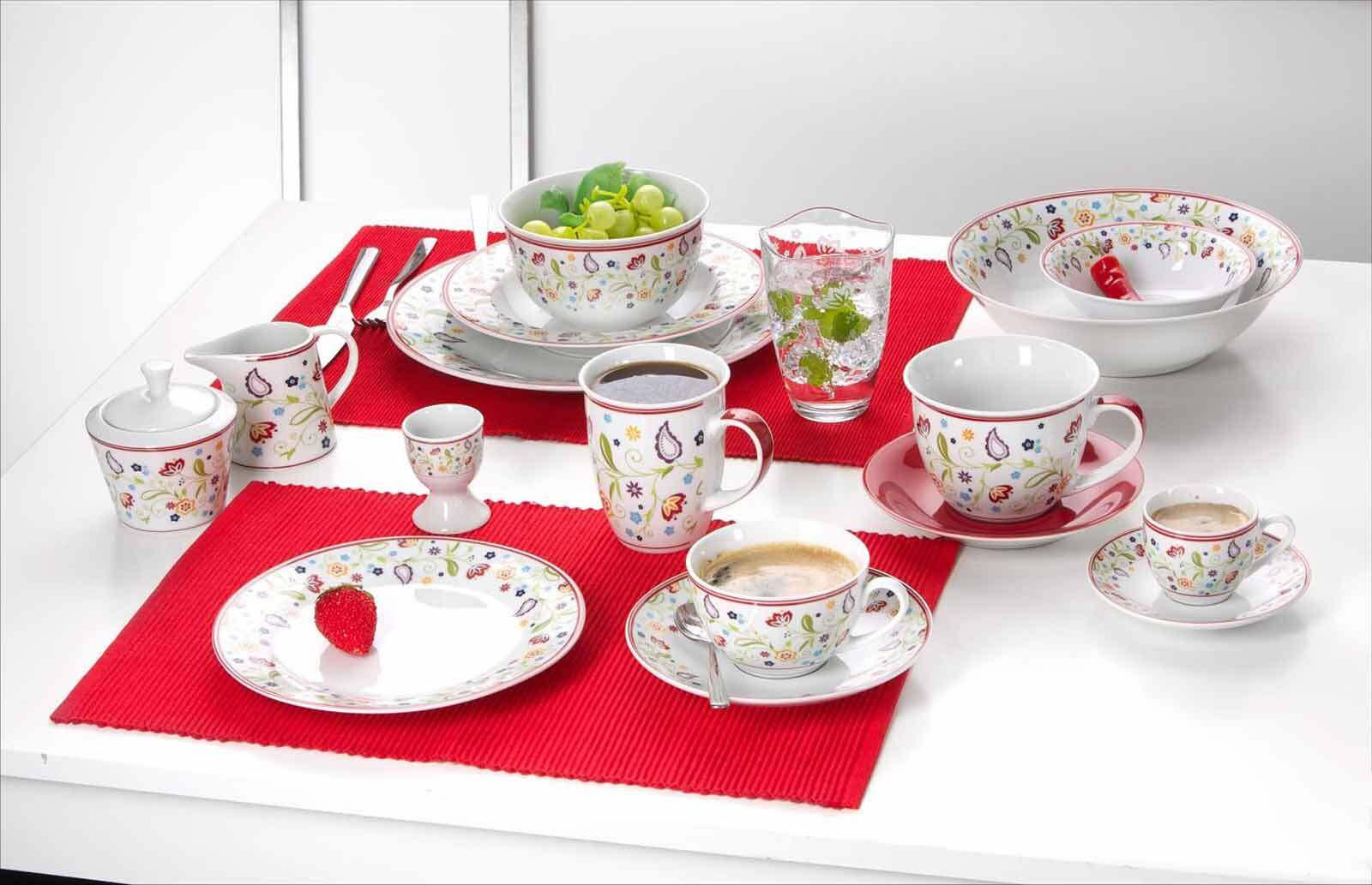 KAFFEESERVICE Shanti Doppio bunt 12er Set - Multicolor, Keramik (1/1/1cm) - Ritzenhoff Breker