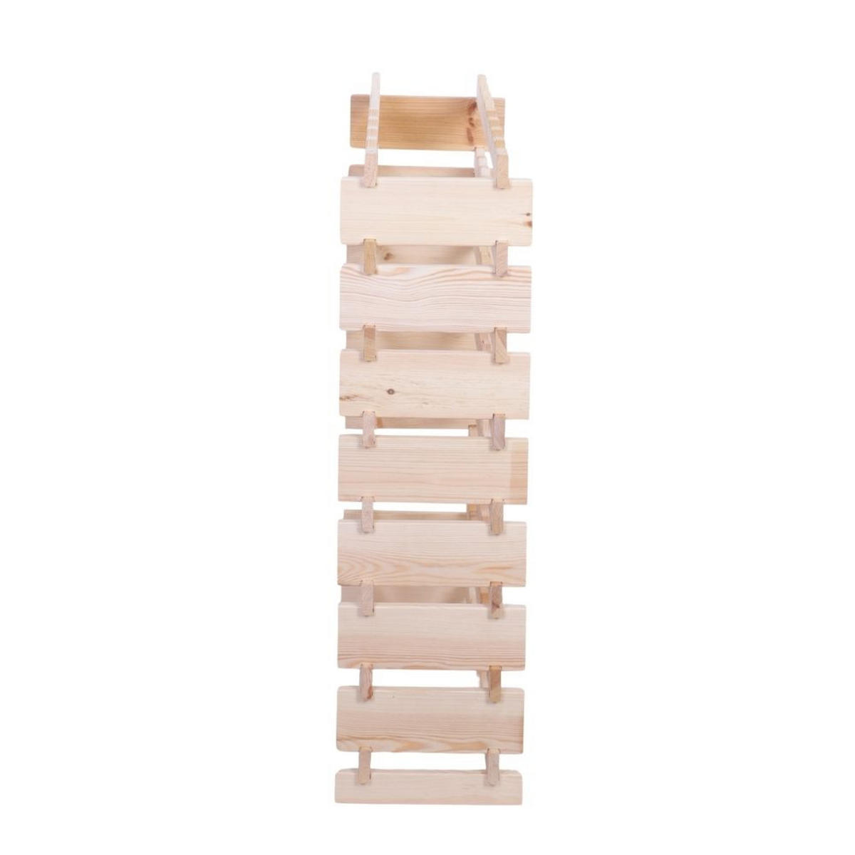 WEINREGAL VINOTECA FLEX PRO HxBxT 107x84x28cm 68 Flaschen auf 8 Ebenen Natur unbehandelt - Naturfarben, Holz (84/107/28cm) - PROREGAL