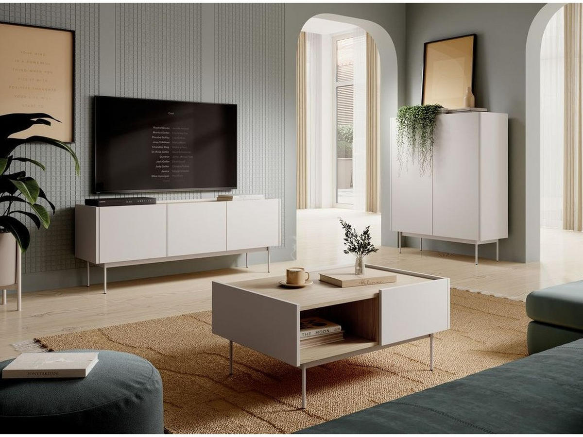 KOMMODE – 144 cm – COLOR – Kaschmir - Kaschmir, Holzwerkstoff (144/83/37cm) - hi-markt