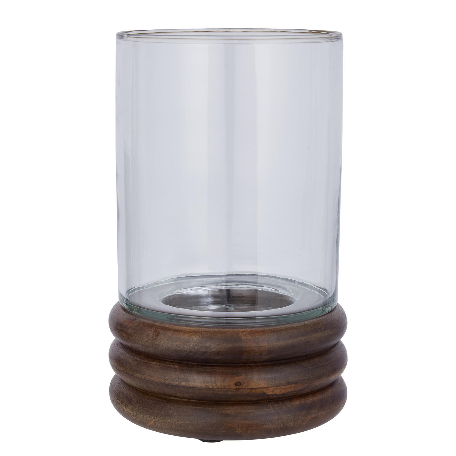 WINDLICHT Supper Club - Glas/Mangoholz - Braun - Braun, Glas/Holz (16/26/16cm) - Butlers