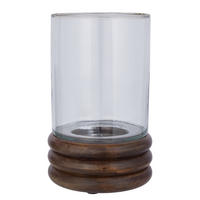 WINDLICHT Supper Club - Glas/Mangoholz - Braun - Braun, Glas/Holz (16/26/16cm) - Butlers