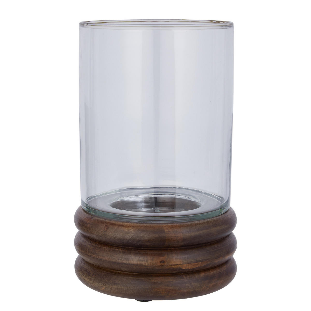 WINDLICHT Supper Club - Glas/Mangoholz - Braun - Braun, Glas/Holz (16/26/16cm) - Butlers