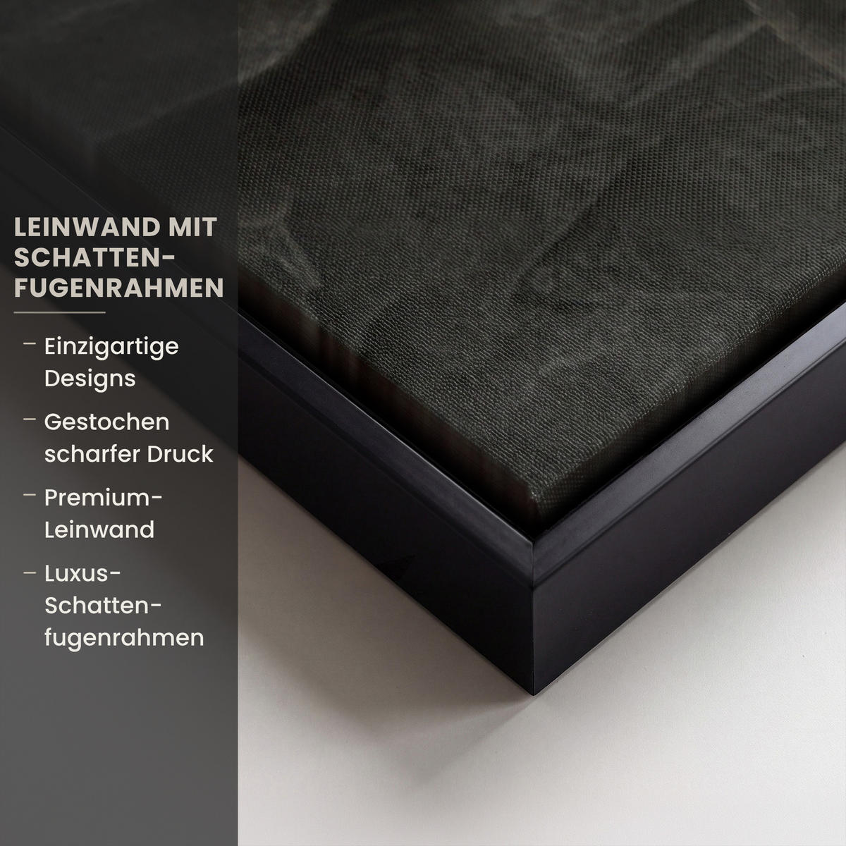 LEINWAND Bilder mit Rahmen - Blätter - Gold - Baum - Fels - 100x150 - Schwarz, Textil (100/150cm) - MuchoWow