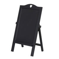 WERBETAFEL 66x39x33cm Schwarz lackiertKundenstopper Dekotafel - Schwarz, Holz (39/66/33cm) - PROREGAL