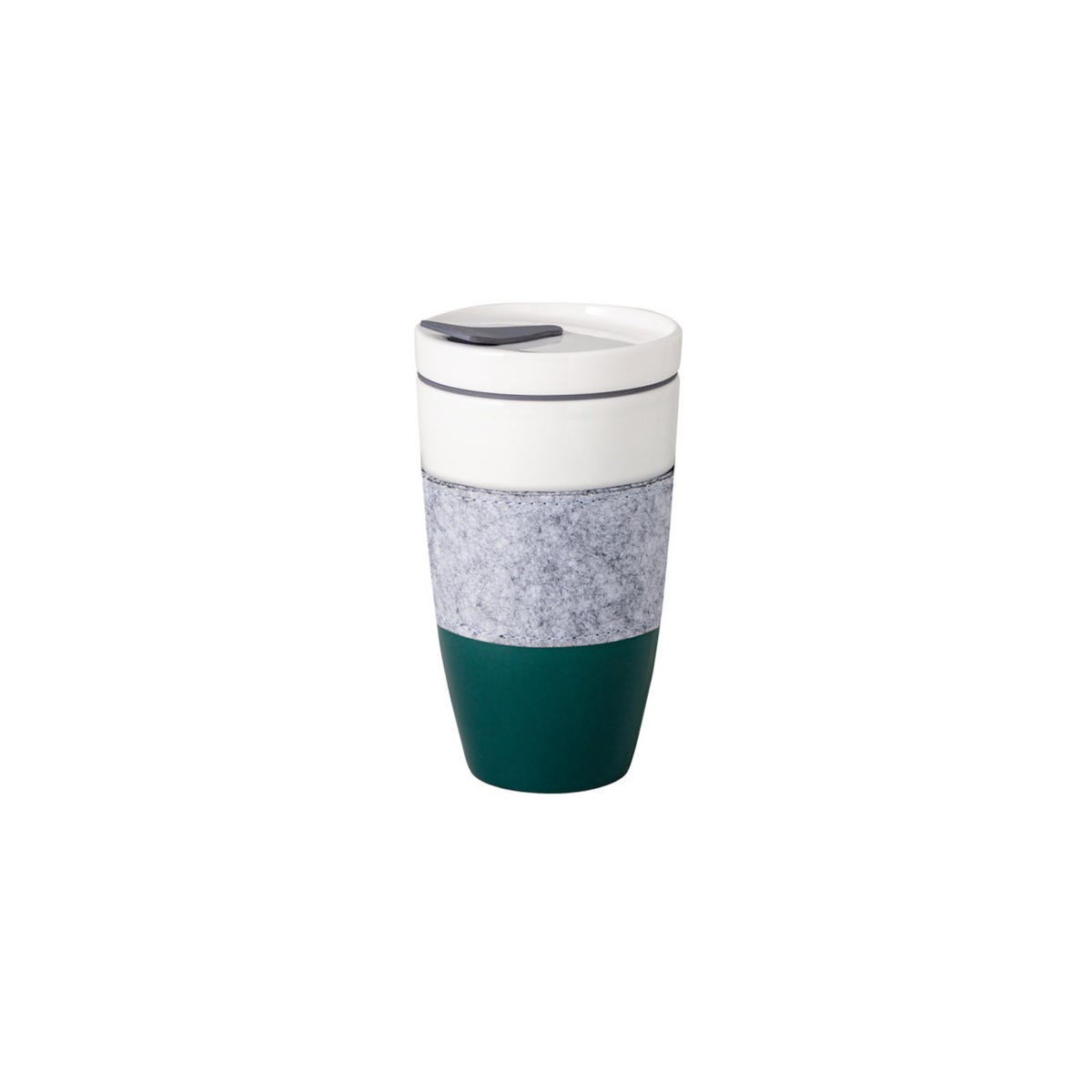 KAFFEEBECHER M Coffee To Go Green 350 ml - Grün, Keramik (0.35L) - like.Villeroy & Boch