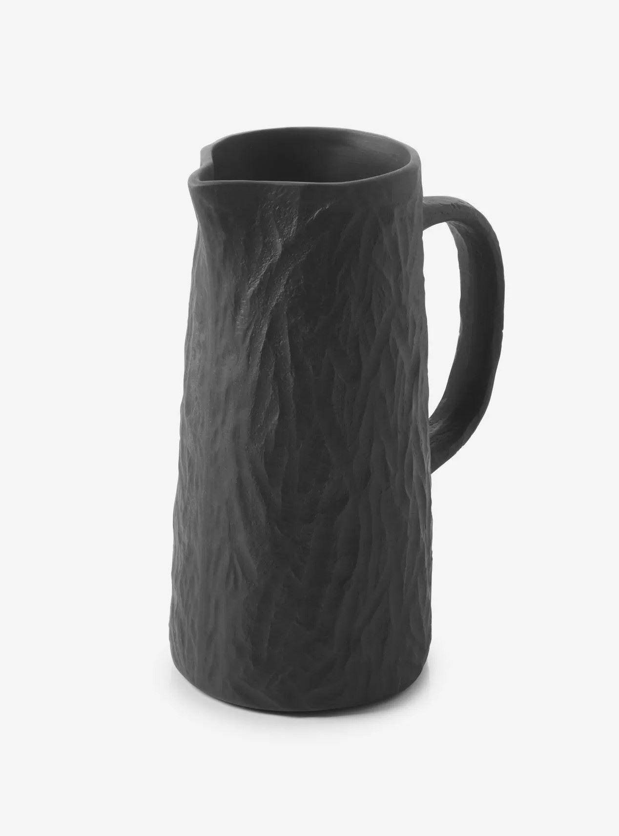 WASSERKRUG / PITCHER YLI 1,2 L Matt schiefer style - Schieferfarben, Keramik (1.2L) - Revol Porcelaine France