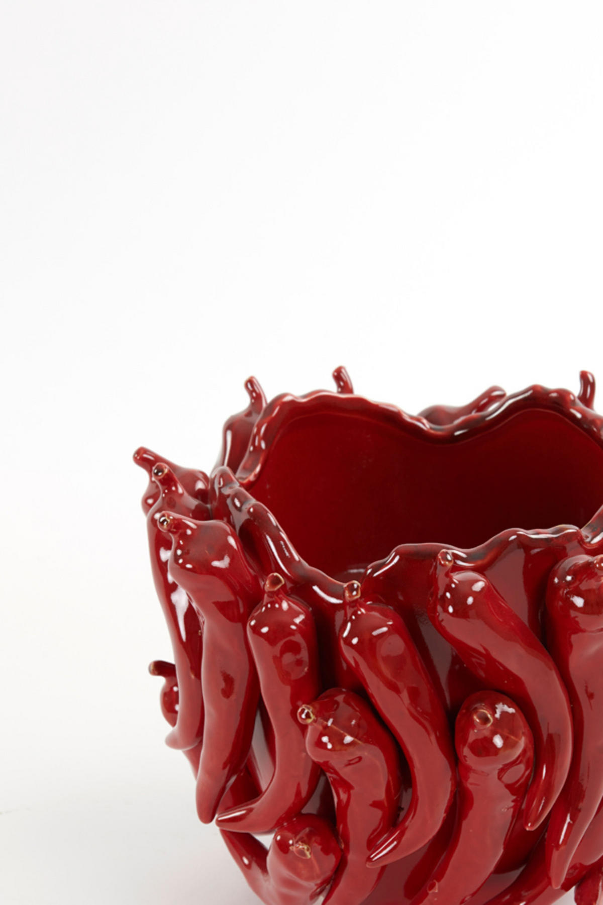VASE Pfeffer Rot Ø25,5/20,5 cm - Rot, Keramik (20.5cm) - Light & Living