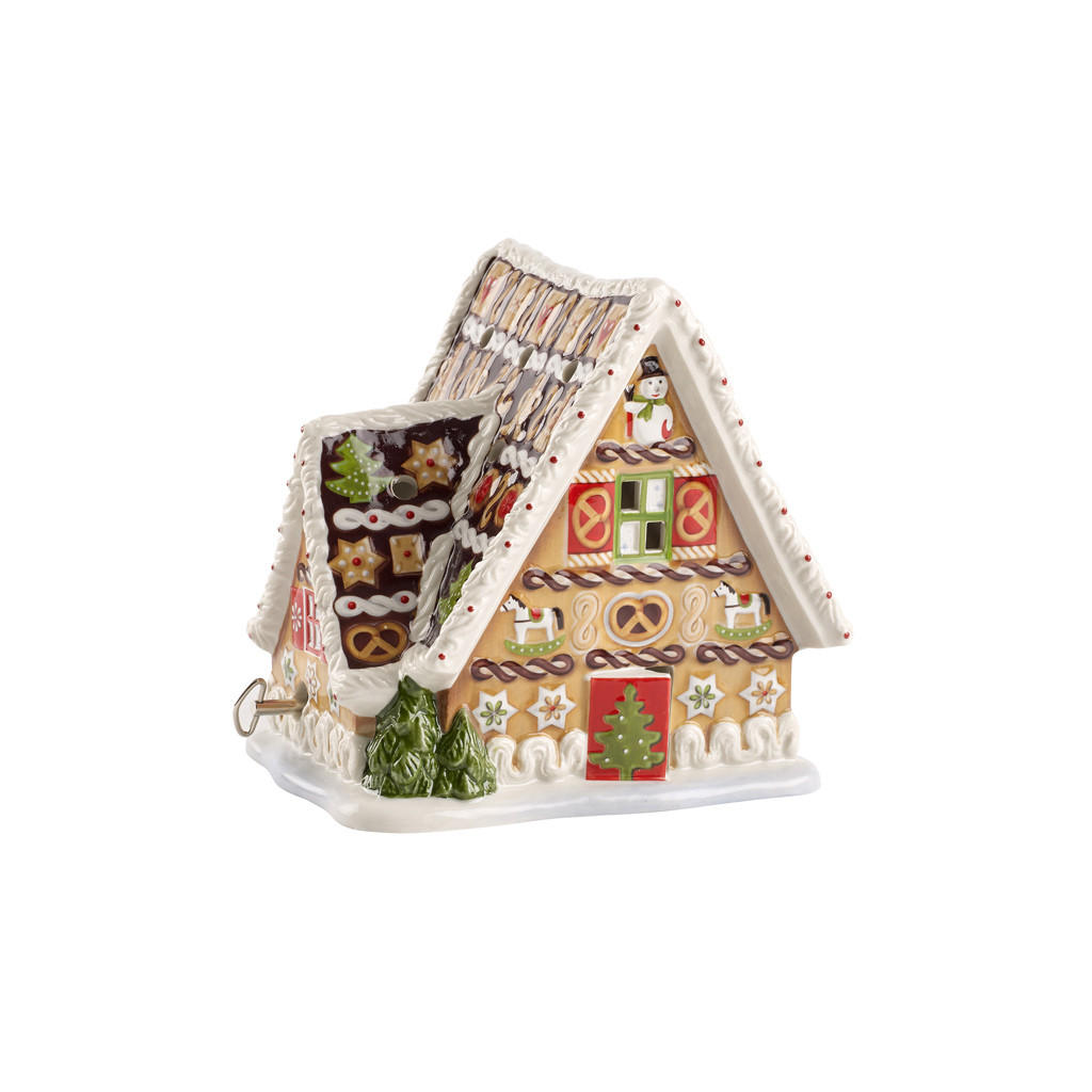 LEBKUCHENHAUS MIT SPIELUHR Christmas Toys bunt - Multicolor, Keramik (15/20.1/20cm) - Villeroy & Boch