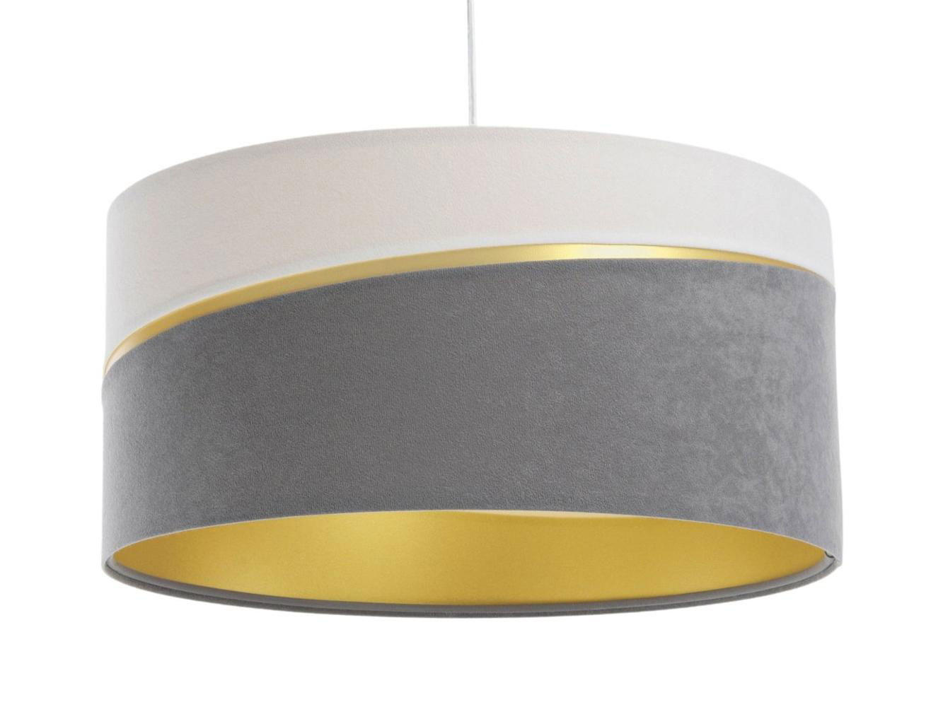 HÄNGELEUCHTE Grau 50/25 cm - Weiß/Grau, Kunststoff (50/0.4/25cm) - ONZENO
