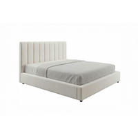 POLSTERBETT CATTURA Cremeweiß Velvet - Creme/Weiß, Textil (160/200cm) - KAWOLA