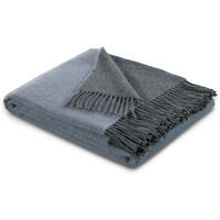 TAGESDECKE Plaid blau-grau 130 x 170cm - Blaugrau, Textil (130/170cm) - Biederlack