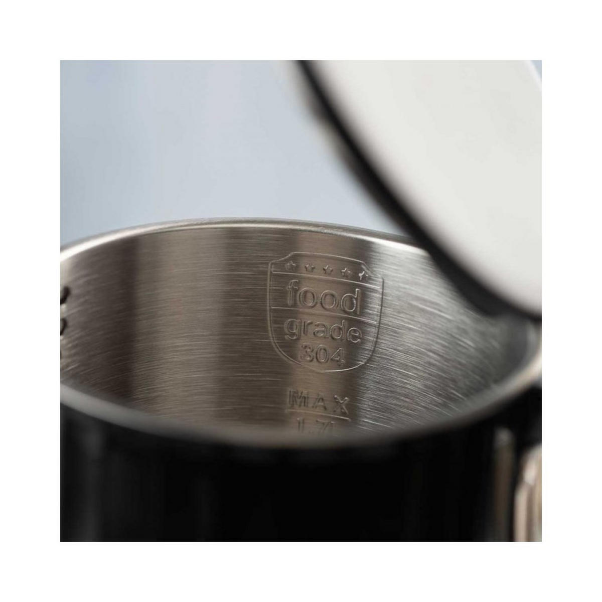 WASSERKOCHER ELEKTRISCH Schwarz 22/20/24 cm 61572 - Schwarz, Metall (20/24/22cm) - Klausberg 
