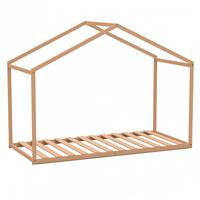 HAUSBETT WENDY mit Lattenrost / Kinderbett 90x190 - Naturholz - Weiß, Holz (90/190cm) - Weber Industries