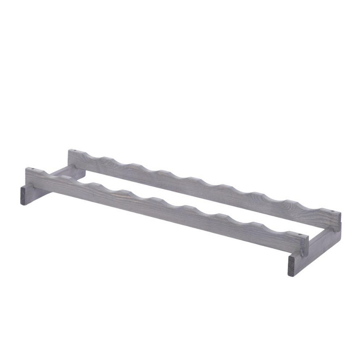 WEINREGAL VINOTECA FLEX PRO HxBxT 9x84x28cm 8 Flaschen auf 1 Ebene Grau - Grau, Holz (84/9/28cm) - PROREGAL