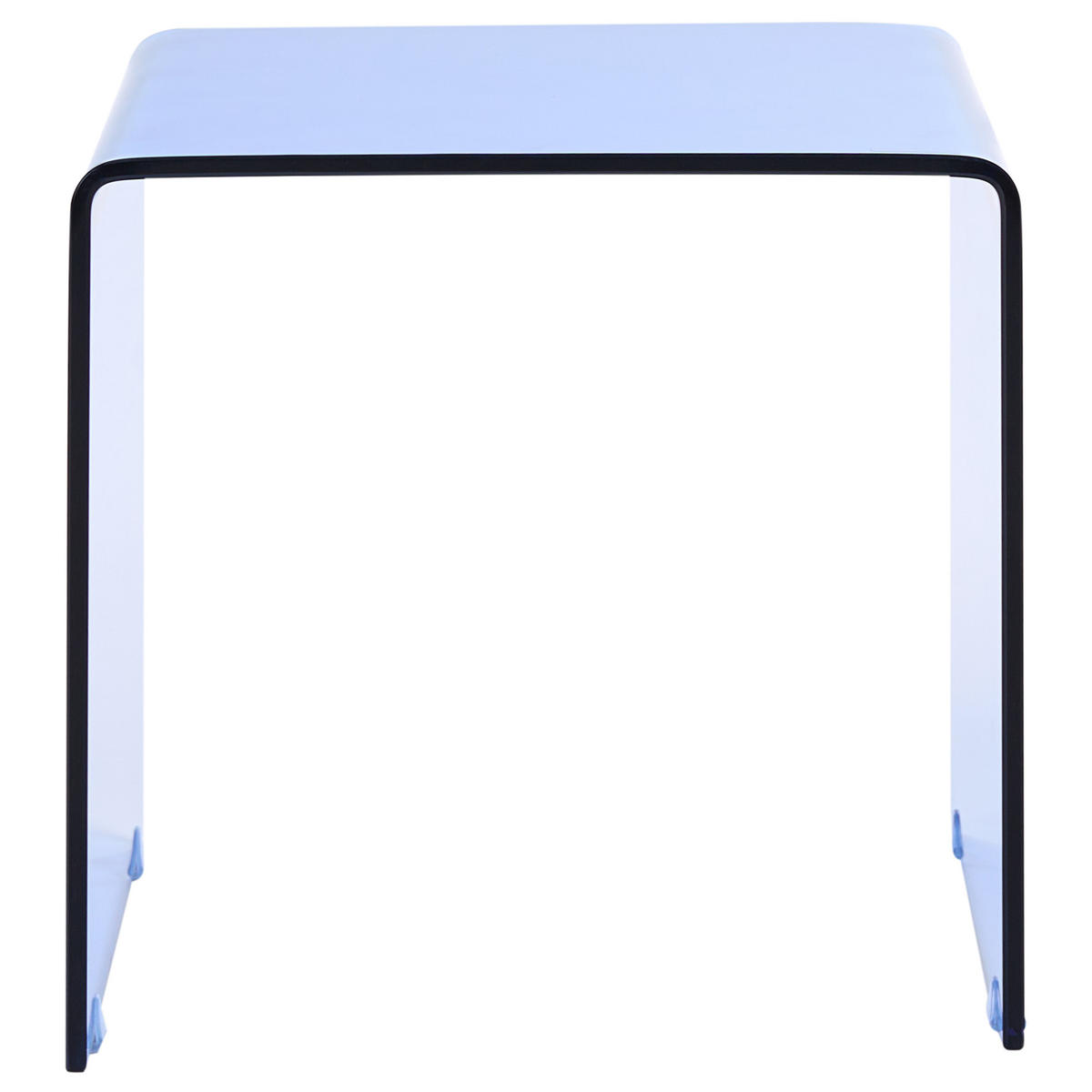 BEISTELLTISCH Blau Kendall - Blau, Glas (42/42/39cm) - Beliani