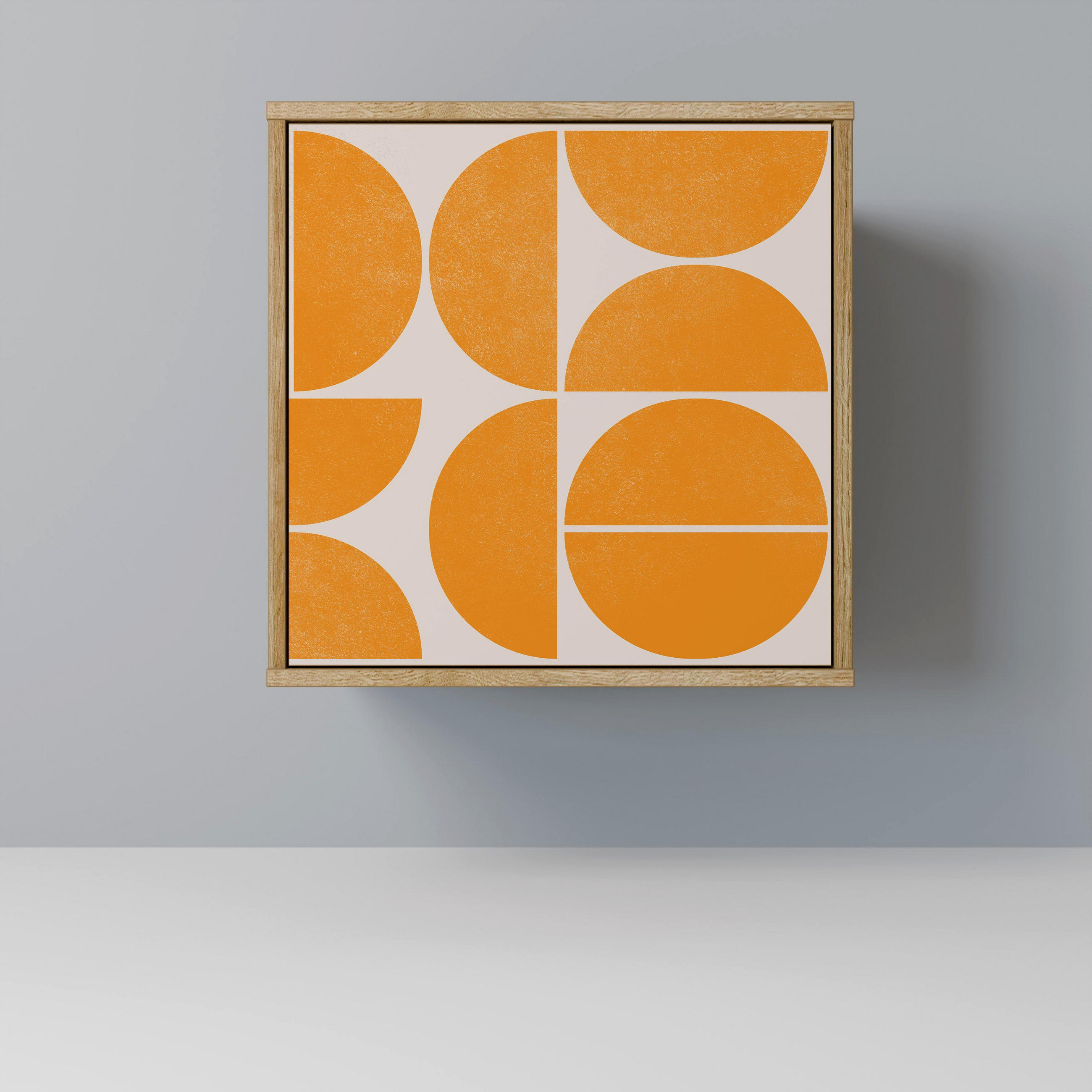 SIDEBOARD RECURRING DREAMS, Eichefarben, 57,5x42x57,5 cm, Ohne Füße - Eichefarben/Multicolor, Holzwerkstoff (57.5/57.5/42cm) - SpaceRebels