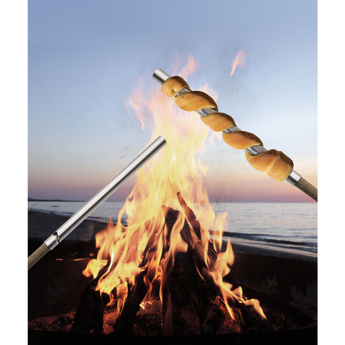 STOCKBROT-GRILLROHR Tube It, 2er Set - Multicolor, Metall (2.2/21.7/11cm) - Take2