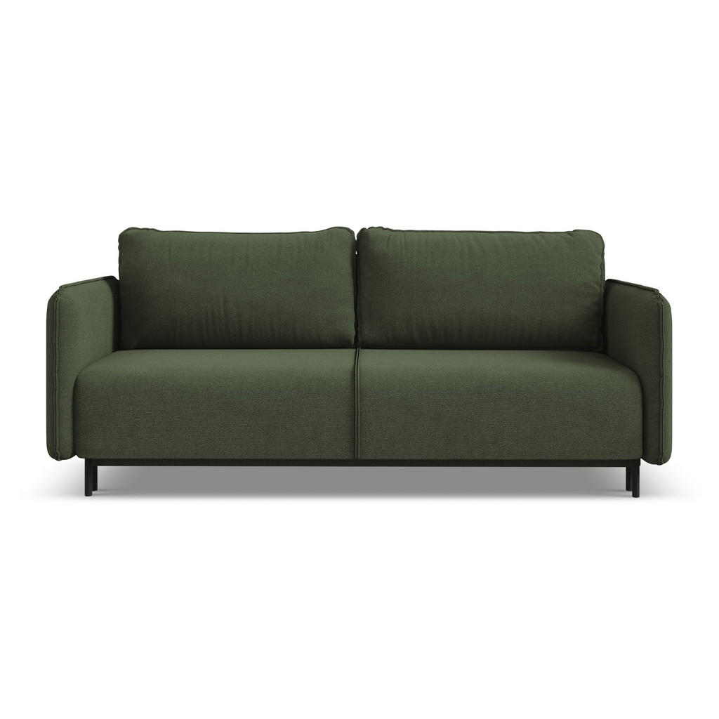 Thumbnail - Makamii 3-Sitzer, Olivgrün, Textil, Füllung: Schaumstoff, 226x90x92 cm, Made in EU, Wohnzimmer, Sofas & Couches, Schlafs...