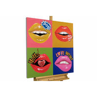 ACRYLBILD HANDGEMALT 80/80 cm - Multicolor, Holz/Textil (80/80cm) - KUNSTLOFT