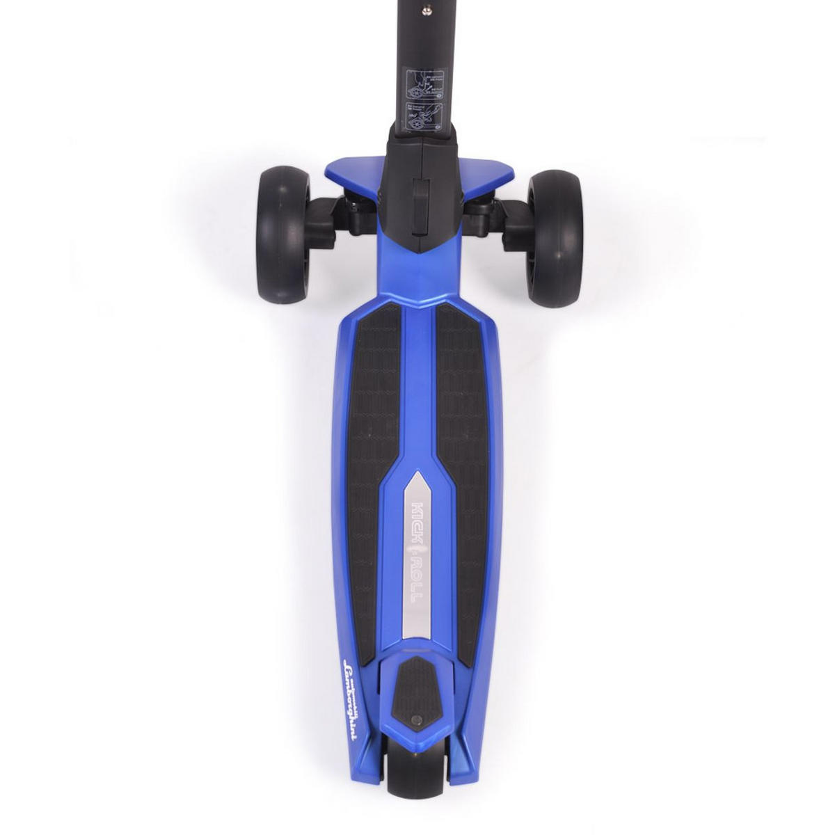 KINDERROLLER Lamborghini blau klappbar PU-Räder ABEC-7 LED-Räder Bremse - Blau, Metall (59/30/82cm)