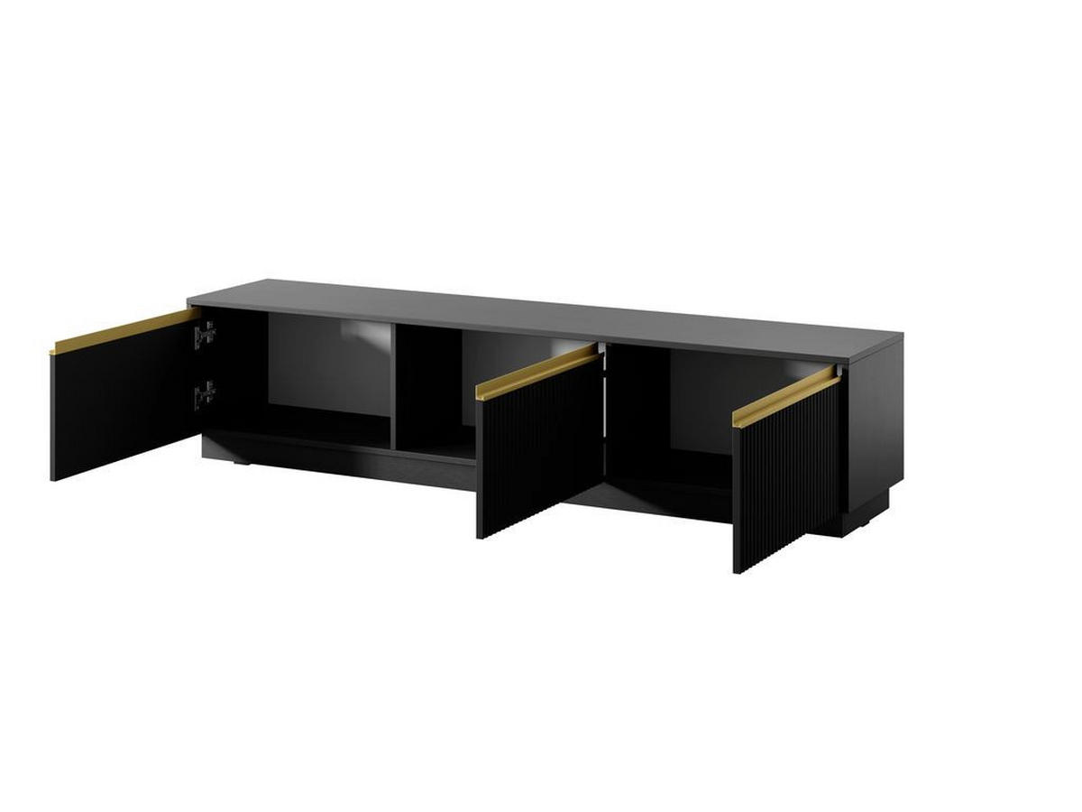 LOWBOARD – 182 cm – Royal – Schwarz - Schwarz, Holzwerkstoff (181.5/42/39cm) - hi-markt