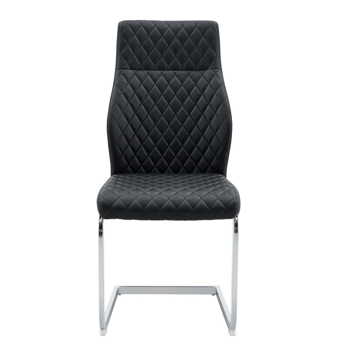 SCHWINGSTUHL DE-36563 2er-Set mit PU-Bezug und Metallrahmen Schwarz - Schwarz, Metall (63/100/43cm) - ComfortXL