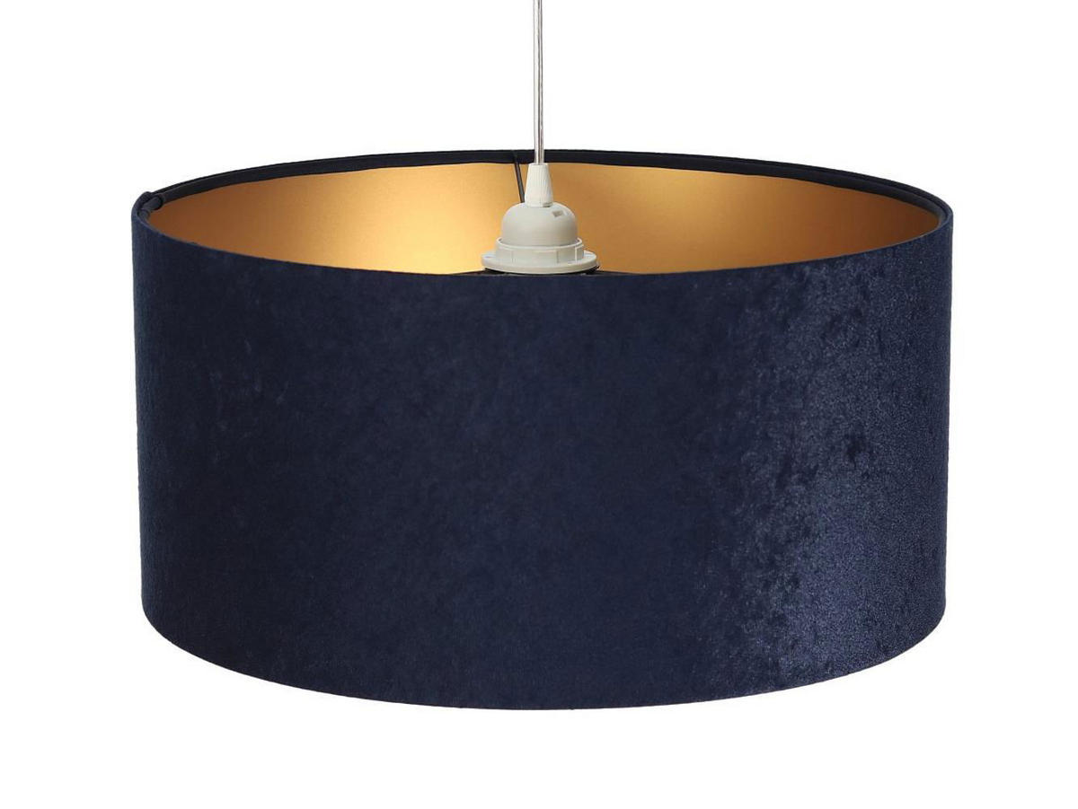 HÄNGELEUCHTE Blau 40/20 cm - Blau/Goldfarben, Kunststoff (40/0.6/20cm) - ONZENO