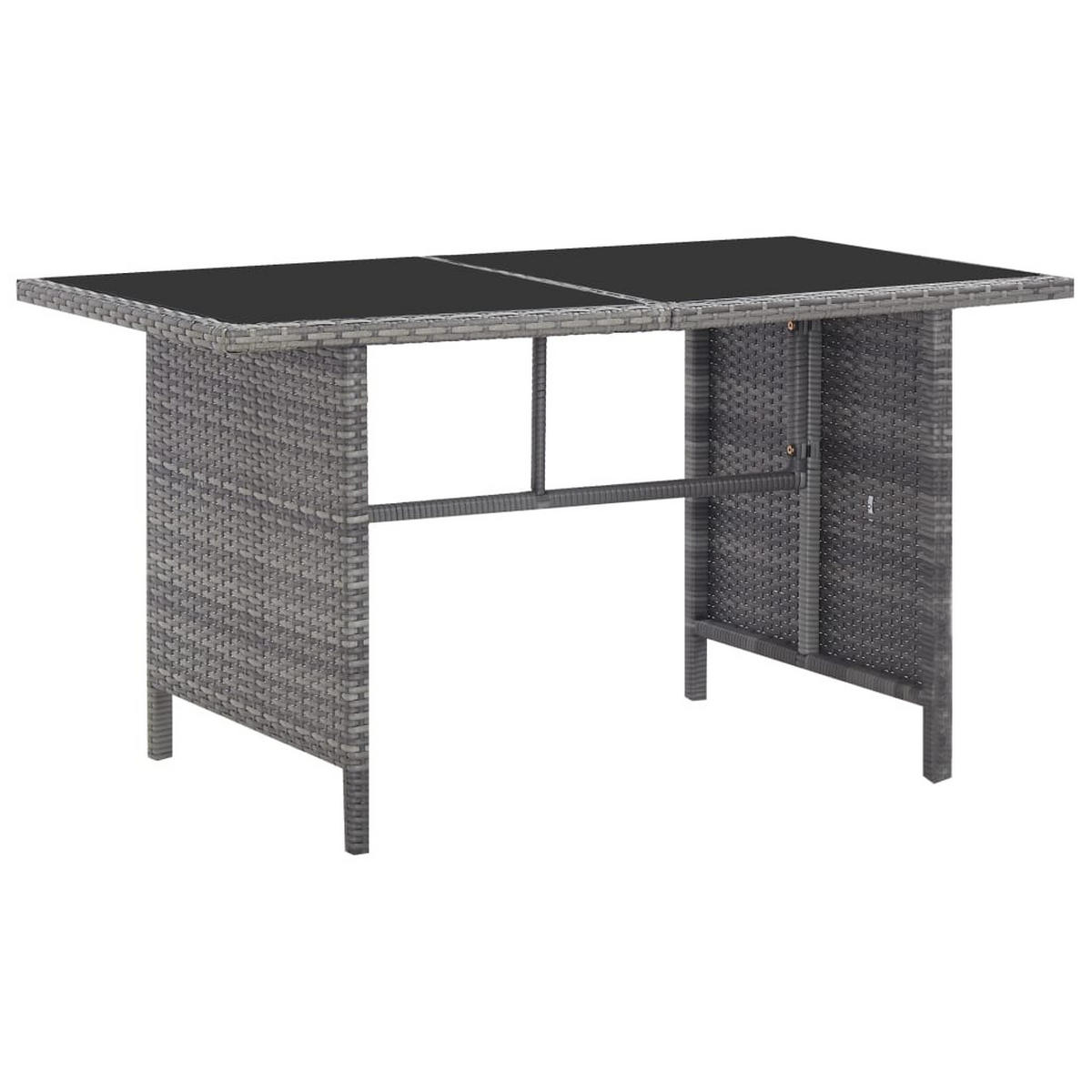DINING-LOUNGESET mit Auflagen für 8 Personen, aus PE-Rattan, Braun, 5-teiliges Set - Dunkelgrau/Grau, Kunststoff/Textil - vidaXL