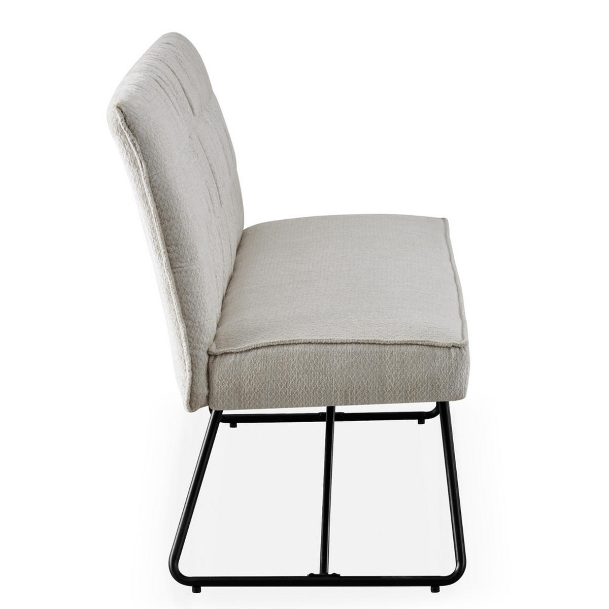 SITZBANK HANNAH - Creme, Metall (160/89/65cm) - DUBI Möbel